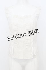 MILK / レース UP キャミ  アイボリー O-25-07-25-036-ML-TO-IG-OS