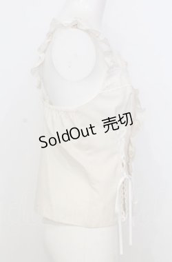 画像2: MILK / レース UP キャミ  アイボリー O-25-07-25-036-ML-TO-IG-OS