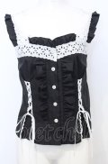 MILK / レース UP キャミ  クロ O-25-07-25-037-ML-TO-IG-OS