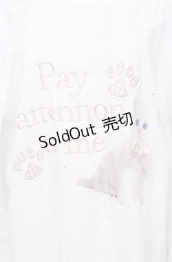 画像2: Ank Rouge / ねこちゃんロンT M ホワイト O-25-07-25-004-CA-TO-YM-OS