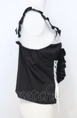 画像2: MILK / レース UP キャミ  クロ O-25-07-25-037-ML-TO-IG-ZT069 (2)