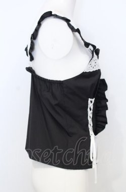 画像2: MILK / レース UP キャミ  クロ O-25-07-25-037-ML-TO-IG-OS