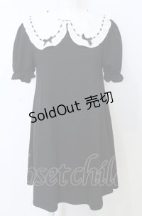 Ank Rouge / はしごレースリボンカットワンピース  クロ O-25-07-25-040-CA-OP-IG-OS