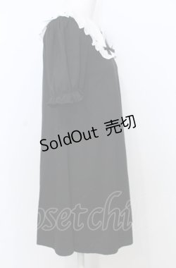 画像2: Ank Rouge / はしごレースリボンカットワンピース  クロ O-25-07-25-040-CA-OP-IG-OS