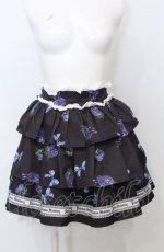 画像1: Jamieエーエヌケー / ゴシックメルトストロベリースカート  クロ×ブルー O-25-07-25-041-LO-SK-IG-ZT548 (1)