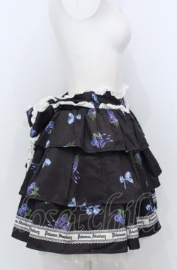 画像2: Jamieエーエヌケー / ゴシックメルトストロベリースカート  クロ×ブルー O-25-07-25-041-LO-SK-IG-OS