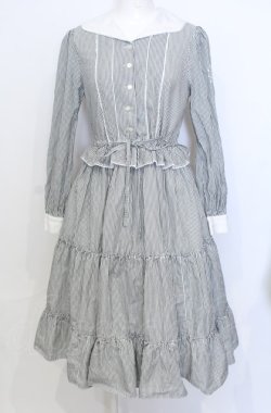 画像1: Melody BasKet / Nightingaleワンピース M ブラック O-25-07-25-043-LO-OP-OW-OS