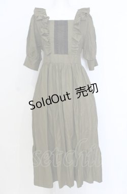 画像1: marcHenTica / シャルロットワンピース  オリーブ O-25-07-25-047-LO-OP-OW-OS