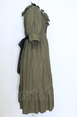 画像2: marcHenTica / シャルロットワンピース  オリーブ O-25-07-25-047-LO-OP-OW-OS