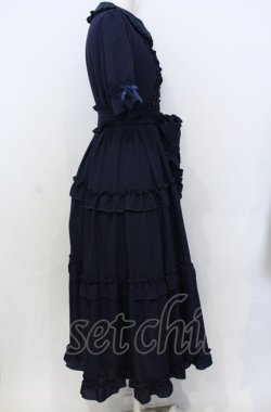 画像2: axes femme kawaii / ロマンティックフリルワンピース  ネイビー O-25-07-25-051-AX-OP-IG-OS