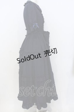 画像2: axes femme kawaii / ロマンティックフリルワンピース  ネイビー O-25-07-25-051-AX-OP-IG-OS