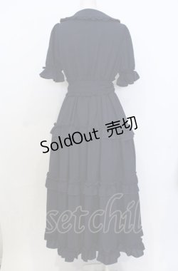 画像3: axes femme kawaii / ロマンティックフリルワンピース  ネイビー O-25-07-25-051-AX-OP-IG-OS