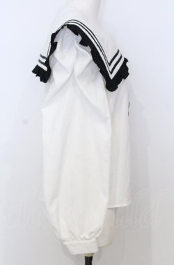 画像3: Jamieエーエヌケー / ゴシック刺繍ネクタイブラウス  シロ O-25-07-25-005-LO-BL-YM-OS