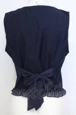 画像4: axes femme POETIQUE / 懐中時計刺繍ベスト M ネイビー O-25-07-25-009-AX-TO-OW-OS