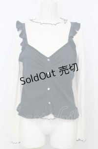 axes femme POETIQUE / ニットビスチェセットプルオーバー M グリーン×キナリ O-25-07-25-013-AX-TO-OW-OS