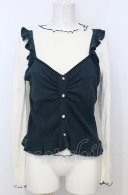 画像1: axes femme POETIQUE / ニットビスチェセットプルオーバー M グリーン×キナリ O-25-07-25-013-AX-TO-OW-OS