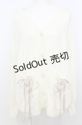 NOEMIE / レースアップカーディガン M アイボリー O-25-07-25-015-LO-TO-OW-OS