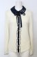 画像1: axes femme POETIQUE / 襟刺繍プルオーバー M キナリ×ネイビー O-25-07-25-016-AX-TO-OW-OS (1)