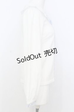 画像2: LIZ LISA / ハートリースリボン刺繍トップス M シロ×サックス O-25-07-25-017-LO-TO-OW-OS