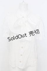 Ank Rouge / リボンタイブラウス  シロ O-25-07-25-021-CA-BL-IG-OS