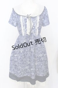 axes femme POETIQUE / 航海図柄セーラーワンピース M ネイビー O-25-07-25-022-AX-OP-OW-OS