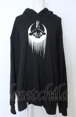 画像1: KRY CLOTHING / ｘサンリオキャラクターズパーカーCinnamoroll  ブラック O-25-07-25-003-EL-TO-YM-OS