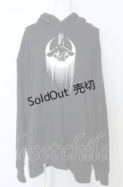 画像1: KRY CLOTHING / xサンリオキャラクターズパーカーCinnamoroll  ブラック O-25-07-25-003-EL-TO-YM-OS