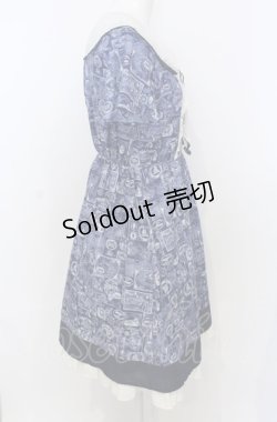 画像3: axes femme POETIQUE / 航海図柄セーラーワンピース M ネイビー O-25-07-25-022-AX-OP-OW-OS