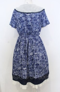 画像4: axes femme POETIQUE / 航海図柄セーラーワンピース M ネイビー O-25-07-25-022-AX-OP-OW-OS