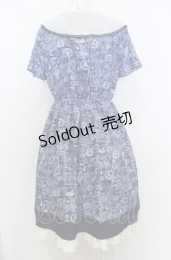 画像4: axes femme POETIQUE / 航海図柄セーラーワンピース M ネイビー O-25-07-25-022-AX-OP-OW-OS