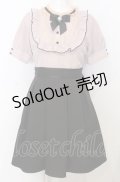 LIZ LISA / ヨークフリルドッキングワンピース  ピンク×クロ O-25-07-25-023-LO-OP-OW-OS