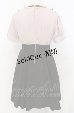 画像4: LIZ LISA / ヨークフリルドッキングワンピース  ピンク×クロ O-25-07-25-023-LO-OP-OW-OS