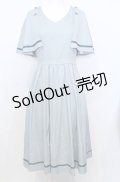 axes femme POETIQUE / ケープデザインワンピース M ブルーグリーン O-25-07-25-030-AX-OP-OW-OS