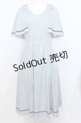 axes femme POETIQUE / ケープデザインワンピース M ブルーグリーン O-25-07-25-030-AX-OP-OW-OS