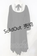 axes femme / ブローチセットロマンワンピース  クロ O-25-07-26-030-AX-OP-IG-OS