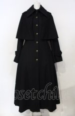 画像1: ATELIER BOZ / キャピレットロングコート  ブラック O-25-07-26-004-EL-CO-IG-OS (1)