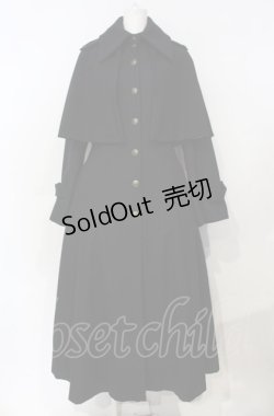 画像1: ATELIER BOZ / キャピレットロングコート  ブラック O-25-07-26-004-EL-CO-IG-OS
