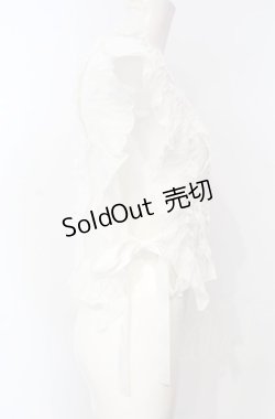 画像3: axes femme / サイドリボンフリルベスト  シロ O-25-07-26-035-AX-TO-IG-OS