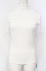 axes femme / シアー半袖トップス  シロ O-25-07-26-036-AX-TO-IG-OS