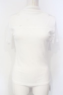 画像1: axes femme / シアー半袖トップス  シロ O-25-07-26-036-AX-TO-IG-OS