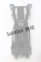 Chalmiere / ドットチュールエプロン  クロ O-25-07-26-037-LO-OP-IG-OS