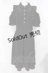 axes femme POETIQUE / オフショル×チェック切替ワンピース  クロ O-25-07-26-040-AX-OP-IG-OS