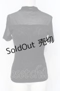 axes femme / シアー半袖トップス  クロ O-25-07-26-043-AX-TO-IG-OS