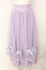 axes femme POETIQUE / マリンチュールリボンスカート  ラベンダー O-25-07-26-048-AX-SK-IG-OS