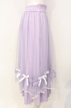 画像2: axes femme POETIQUE / マリンチュールリボンスカート  ラベンダー O-25-07-26-048-AX-SK-IG-OS