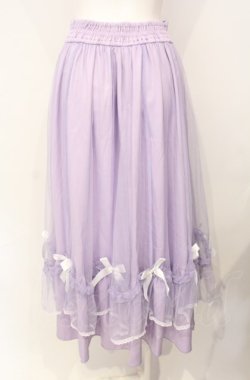 画像3: axes femme POETIQUE / マリンチュールリボンスカート  ラベンダー O-25-07-26-048-AX-SK-IG-OS