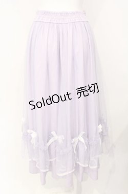 画像3: axes femme POETIQUE / マリンチュールリボンスカート  ラベンダー O-25-07-26-048-AX-SK-IG-ZT506