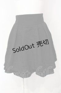 axes femme / ハイウエストフレアタックスカート  クロ O-25-07-26-051-AX-SK-IG-OS