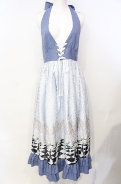 画像1: axes femme POETIQUE / チェスボードホルターワンピース  さっくすす O-25-07-26-052-AX-SK-IG-OS