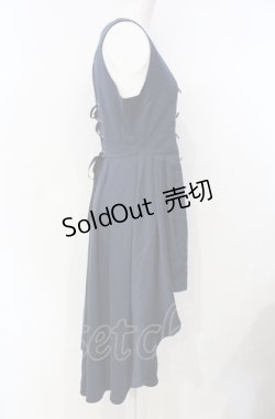 画像2: axes femme POETIQUE / ベストデザインミニワンピース  ネイビー O-25-07-26-053-AX-OP-IG-OS